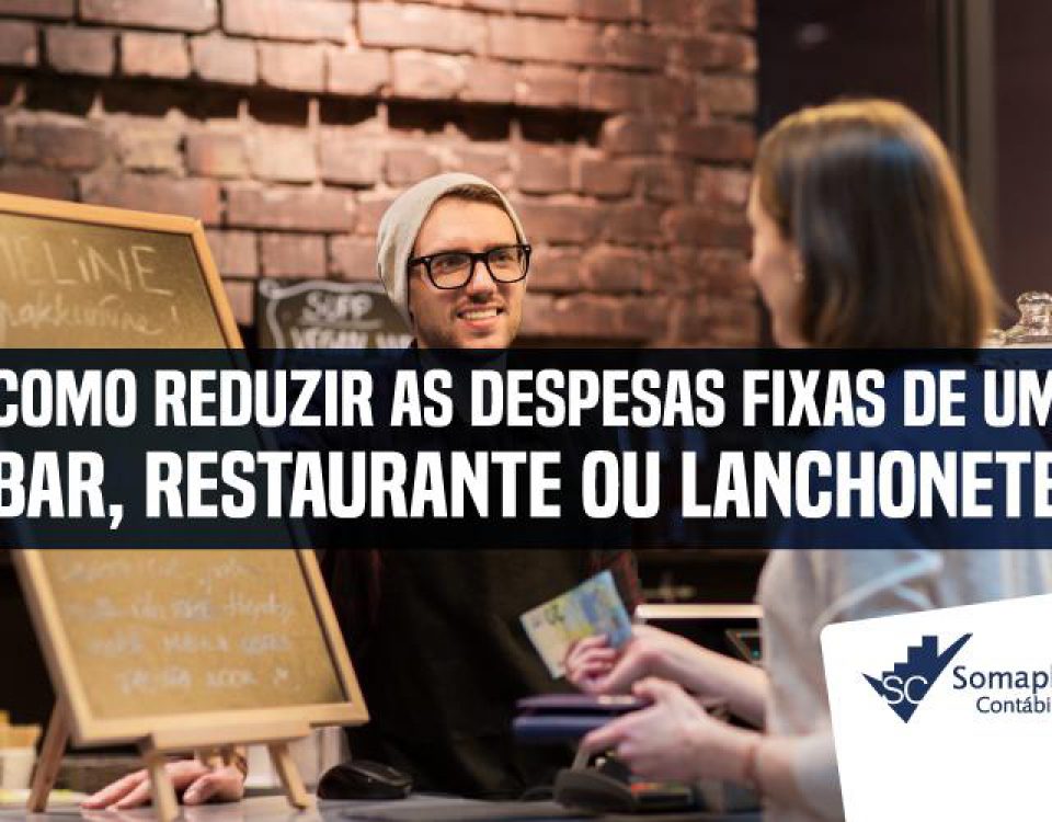 despesas fixas de um bar, restaurante ou lanchonete